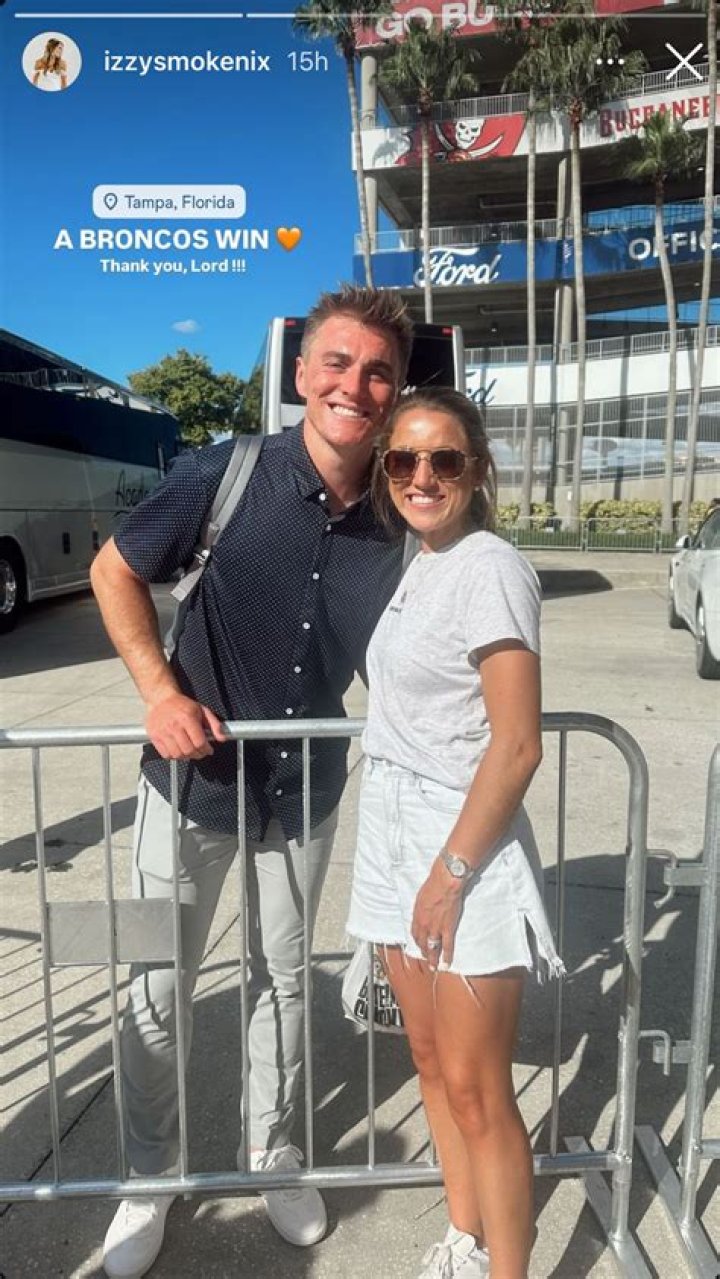 Bo Nix Kid With Wife Izzy Smoke, The Child In The Wedding Pictures