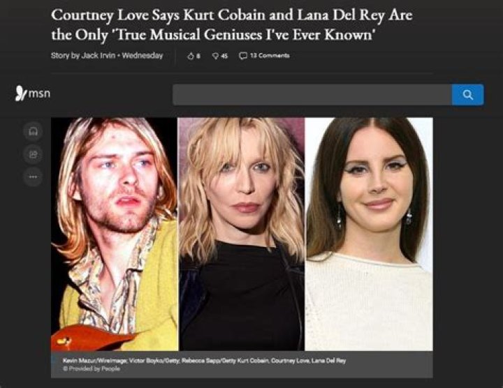 
Courtney Love Says Kurt Cobain and Lana Del Rey Are the Only ‘True Musical Geniuses I’ve Ever Known’ 