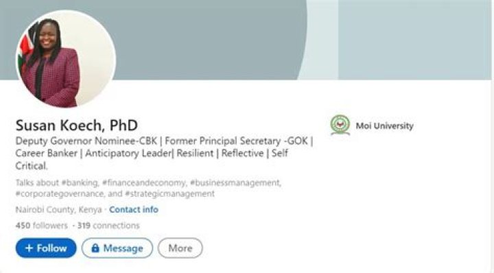 Dr. Susan Koech Height, Weight, Net Worth, Age, Birthday, Wikipedia, Who, Instagram, Biography