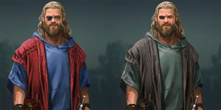 Endgame Fat Thor Concept Art Recreates Ragnarok Eye Patch