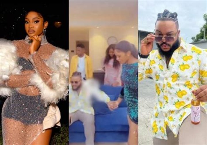 
Fans Speculate As Chomzy Is Spotted With Whitemoney On Set 