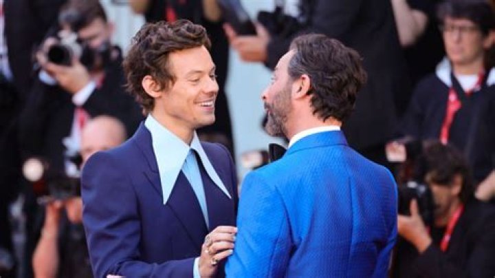 
Harry Styles Kisses Nick Kroll On The Lips At Venice Film Festival 