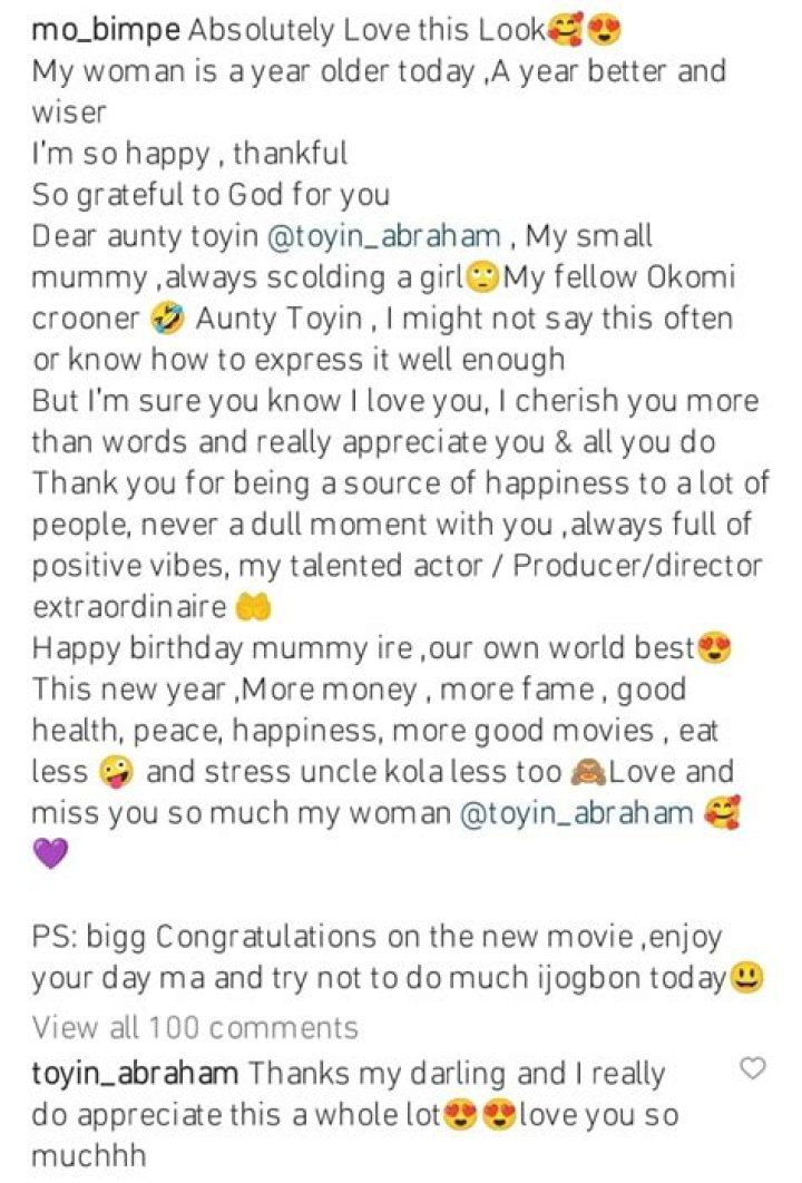 
Mo Bimpe Pays Emotional Birthday Tribute To Toyin Abraham 