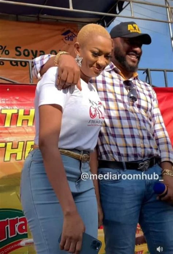 
More Beautiful Moments Of Yul Edochie And Wife, May At Her Foundation Launch 