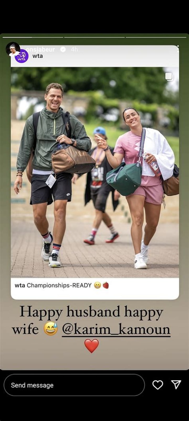 Ons Jabeur’s Husband, Is She Married To Karim Kamoun?