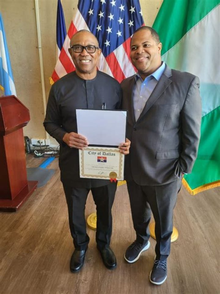 
Peter Obi Conferred With Honorary Citizenship In US 