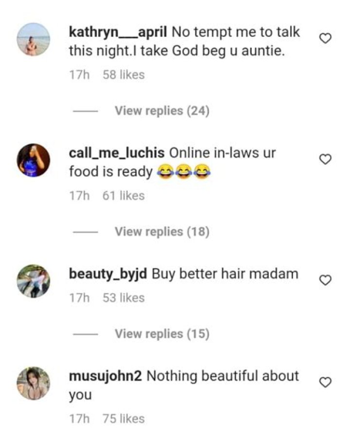 
Reactions from some netizens after Judy Austin bragged about her beauty 