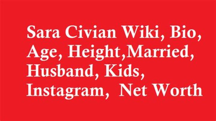 Sara Civian Height, Weight, Net Worth, Age, Birthday, Wikipedia, Who, Instagram, Biography