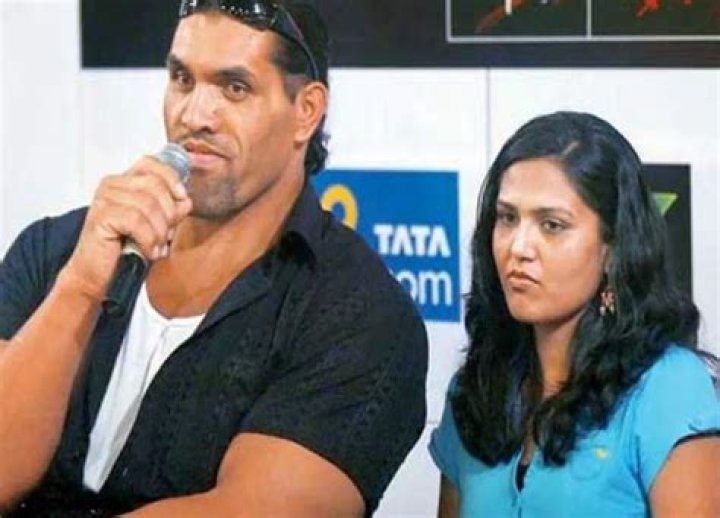 The Great Khali has been Married to Harminder Kaur since 2002