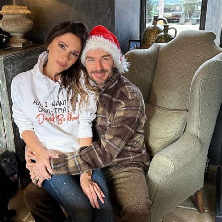 
Victoria Beckham Celebrates Her Husband in ‘All I Want for Christmas Is David Beckham’ Hoodie 
