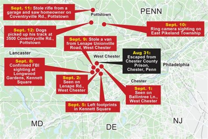 
Where is Danelo Cavalcante from? Pennsylvania killer has stolen rifle, flashlight after escaping prison 