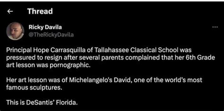 Who is Hope Carrasquilla? Tallahassee Classical School principal forced to resign over inappropriate art lesson