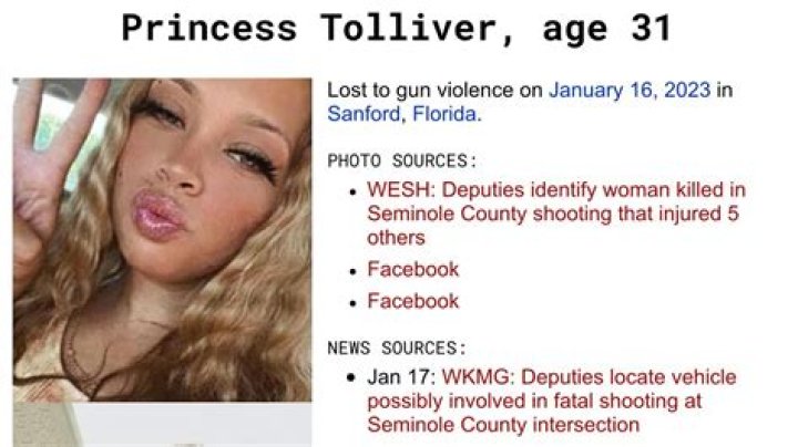Who was Princess Tolliver? Tallahassee young lovable lady shot and killed in Seminole County